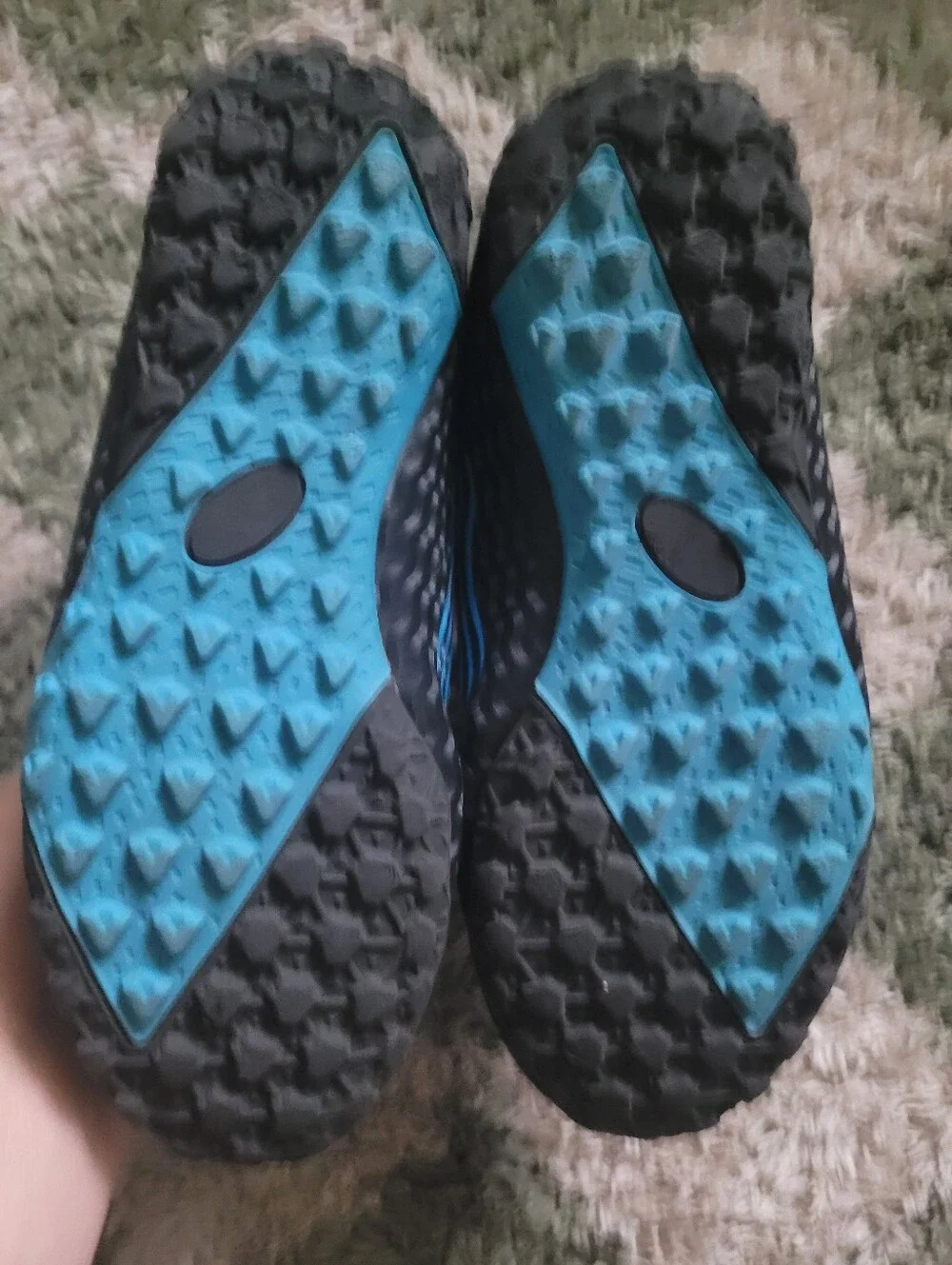 Kids' Blue Athletic Sneakers-soccer Cleats